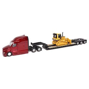 Diecast Masters 84419 Camabaja Peterbilt 579 con Tractor Cat D5M