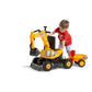 FalkToys 135A Excavadora Case de Empuje Montable con Tolva