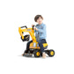 FalkToys 135 Excavadora JCB de Empuje Montable con Caso