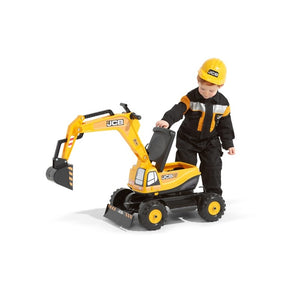 FalkToys 135 Excavadora JCB de Empuje Montable con Caso