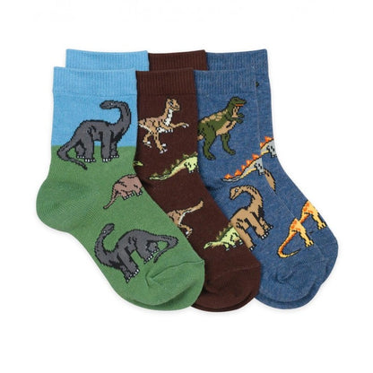 Jefferies Socks Paquete 03 pares medias de Dinosaurios Algodón