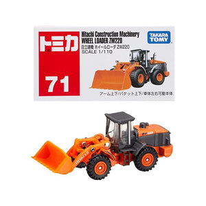 Tomica 71 Cargador Frontal Hitachi ZW220 Escala 1/110