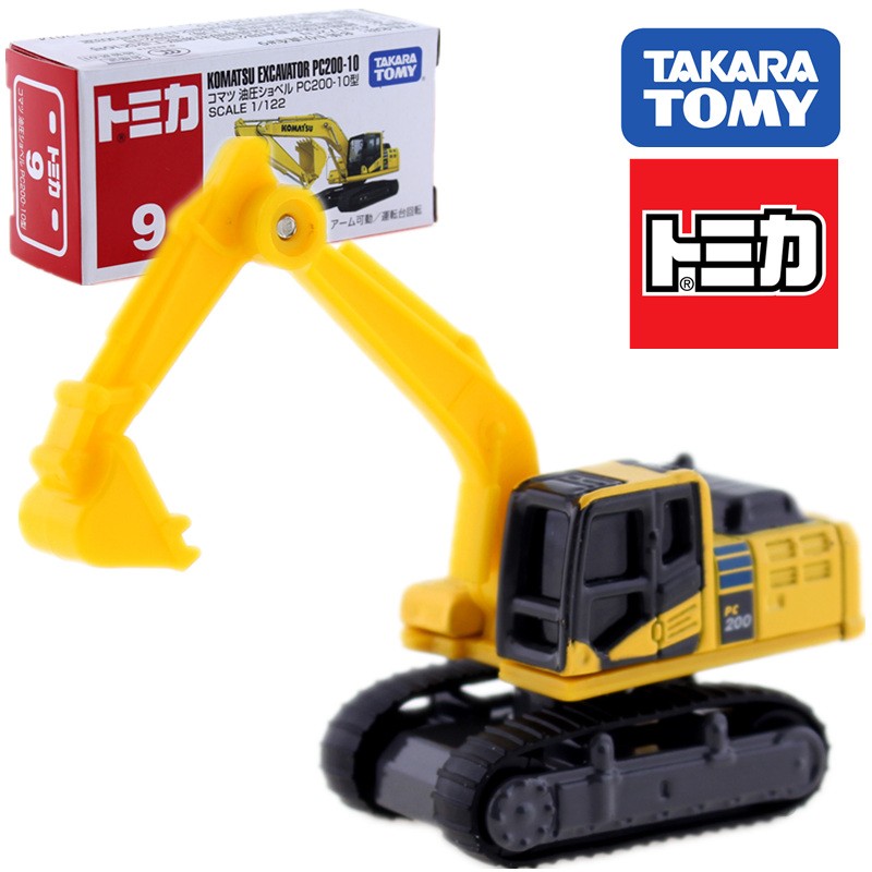 Tomica 9 Excavadora Komatsu PC200-10 Escala 1/122